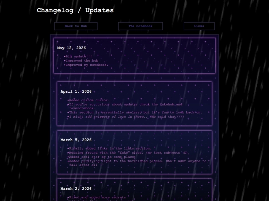 updates screenshot