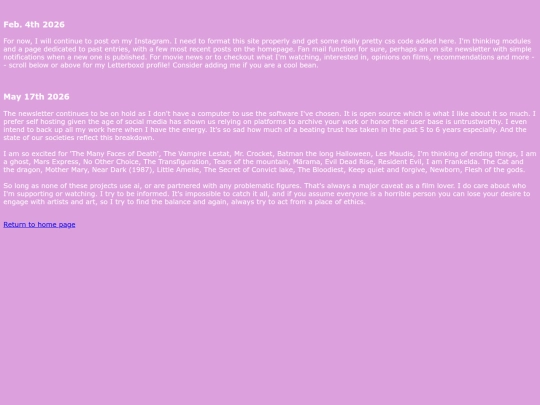 Blog screenshot