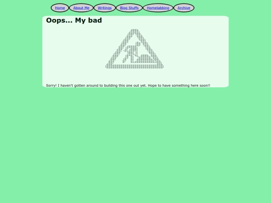 Pages/writings screenshot