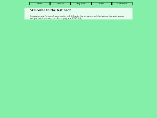 testbed screenshot