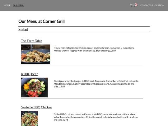Salads screenshot