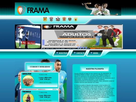 Web_sitie_academia_framas screenshot