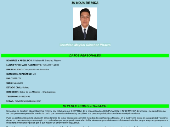 hoja_vida/Index screenshot