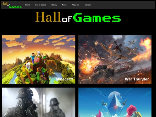 Sites/HallOfGames screenshot