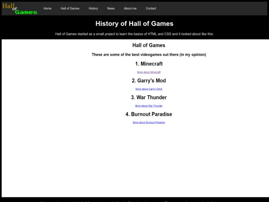 Sites/History screenshot