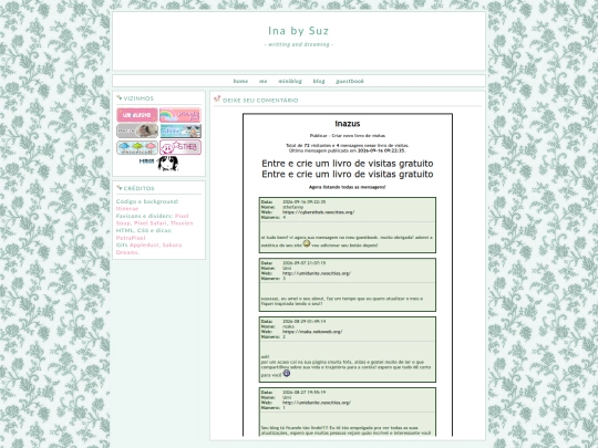 guestbook screenshot