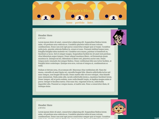 blogpage screenshot