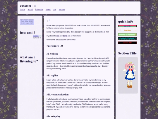 rules screenshot