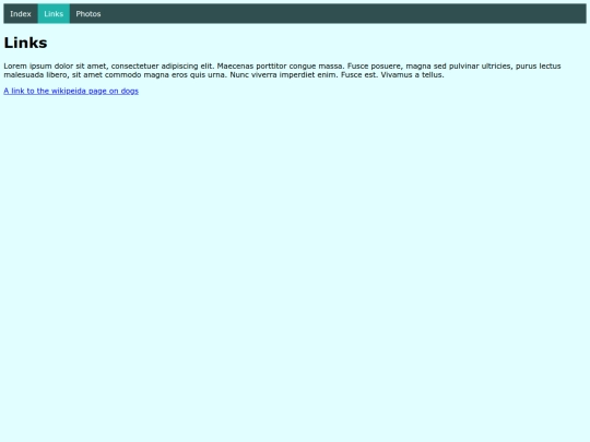 links screenshot