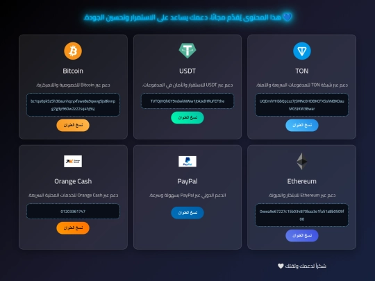 supppoort screenshot
