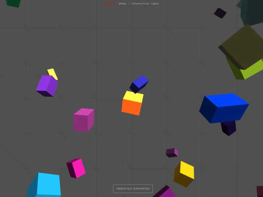 webvrstuff/webvr_cubes screenshot
