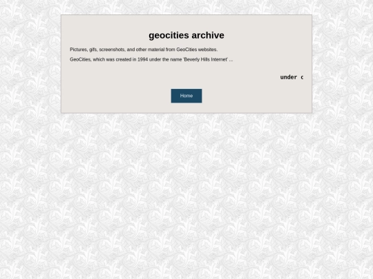 geocities screenshot