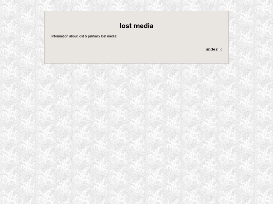 lostmedia screenshot