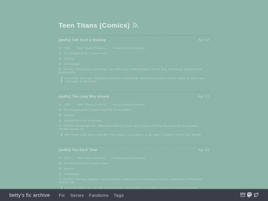 fandom/teen-titans-comics screenshot