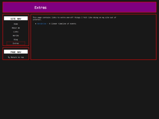 extras screenshot
