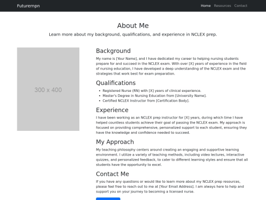 about-me screenshot
