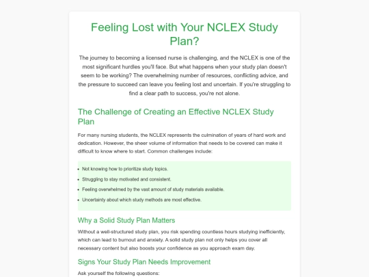 do-you-feel-lost-with-your-nclex-study-plan screenshot