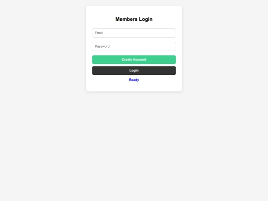 Login screenshot