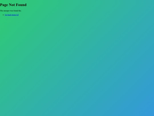not_found screenshot