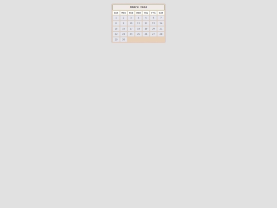 calendar screenshot