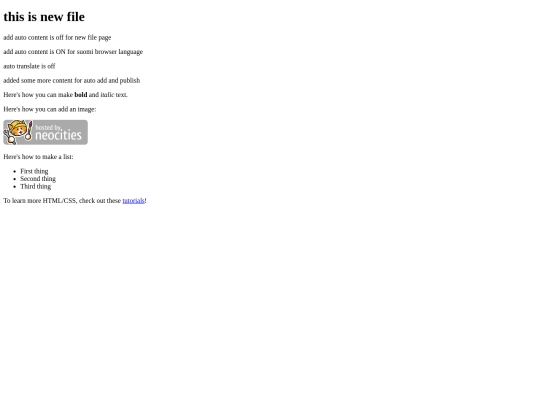 newfile screenshot