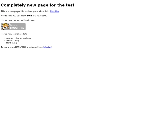 newnewpage screenshot