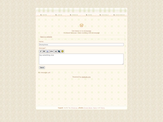guestbook screenshot