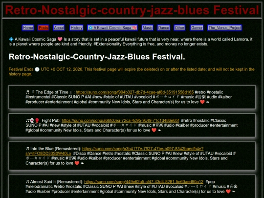 Retro-Nostalgic-country-jazz-blues Festival screenshot
