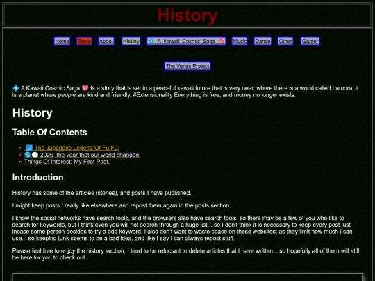 history screenshot