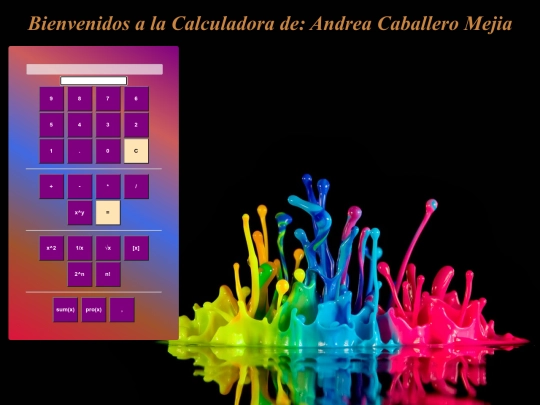 calculadoraJquery screenshot
