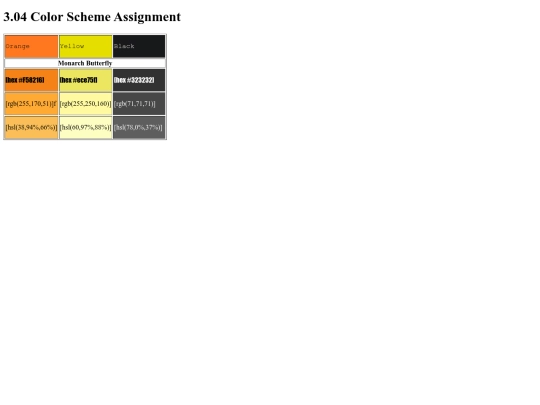 3.04ColorSchemeAssignment screenshot