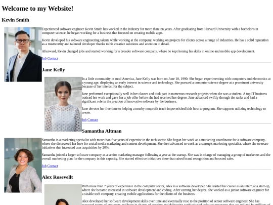 StaffPageAssignment screenshot