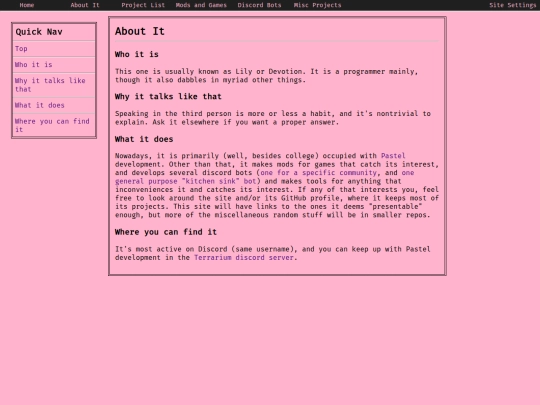 aboutme screenshot