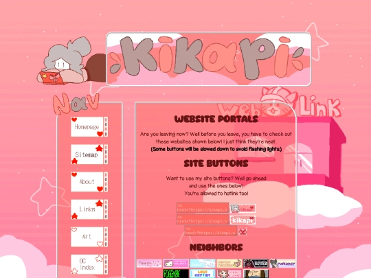 homepage/links screenshot