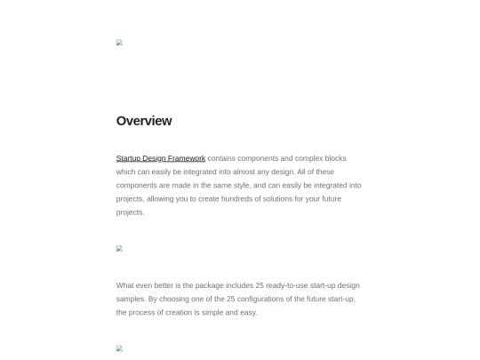 Startup Framework screenshot