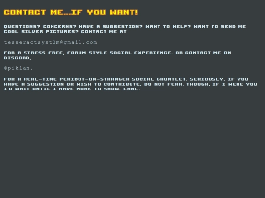 CONTACT screenshot