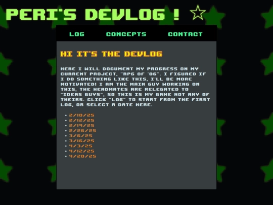DEVLOG screenshot