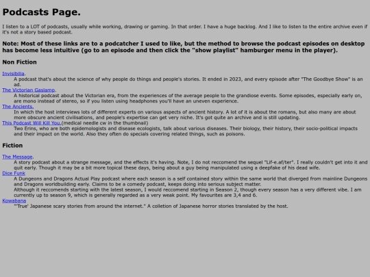 podcasts screenshot