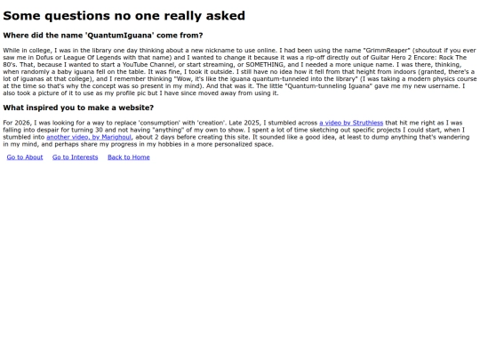 about/faqnoa screenshot