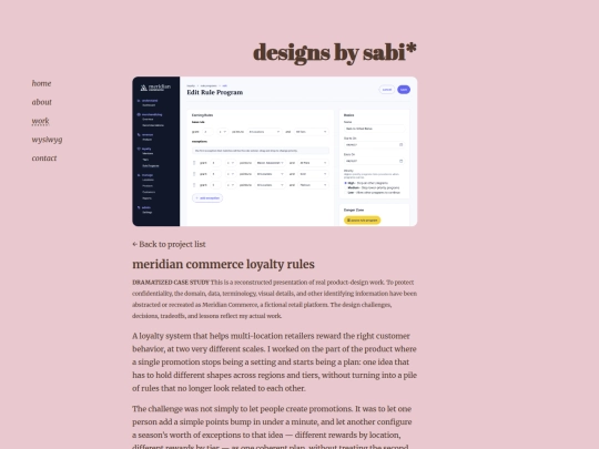 work/meridian-commerce-loyalty-rules screenshot