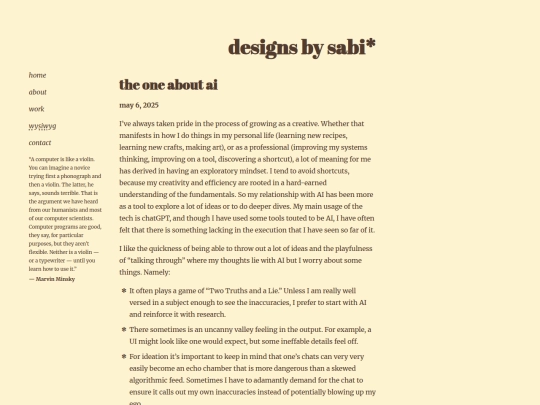 wysiwyg/the-one-about-ai screenshot