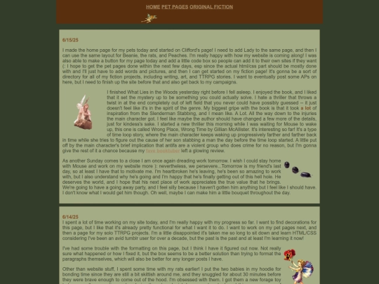 personal/blog screenshot
