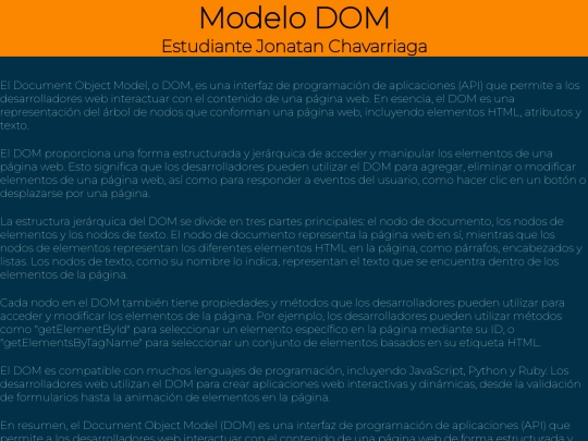 ModeloDOM screenshot