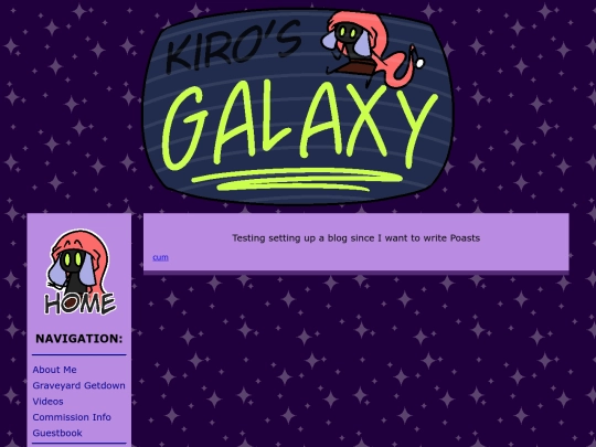 Blog screenshot