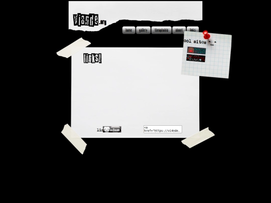 links screenshot