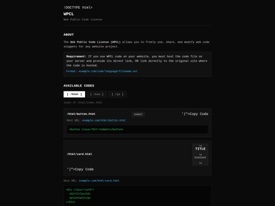 index screenshot