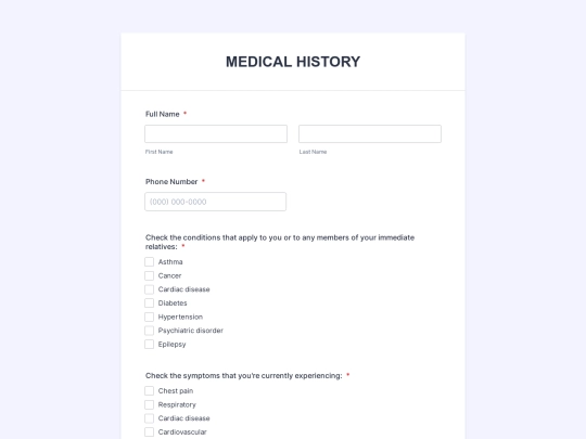 form screenshot