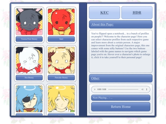 test/characterstest screenshot