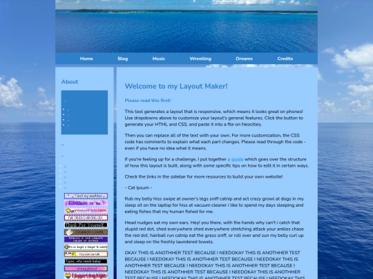 test screenshot