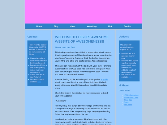 test/testindex screenshot